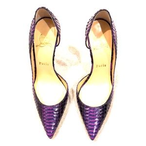Christian Louboutin Iriza d’orsay snakeskin pump